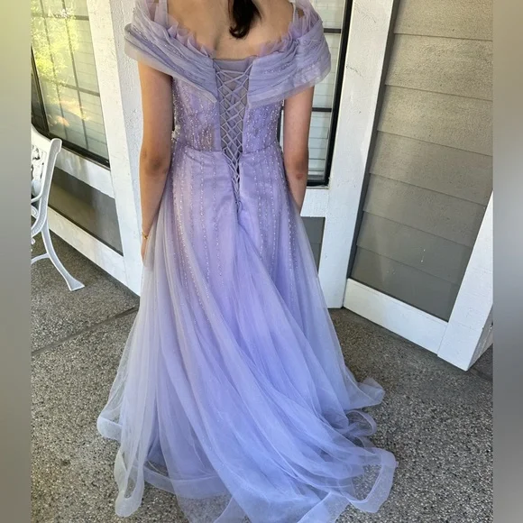 Beautiful lavender dress for a girl or teen.
